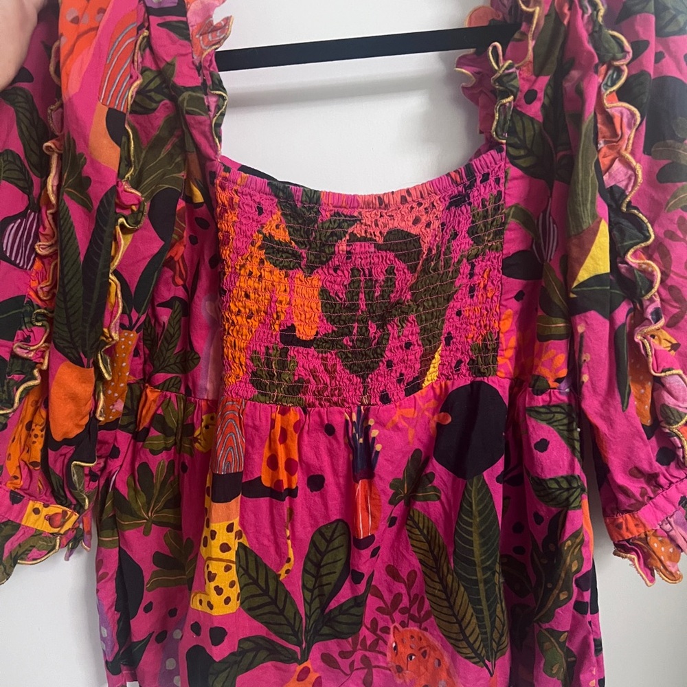 FARM Rio Pop Leopards Blouse - Picture 2 of 8